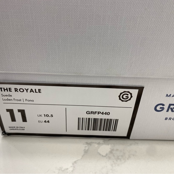 Brand new never worn greats royale. 11 med. “sage green” with off white sole. - Picture 4 of 4